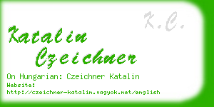 katalin czeichner business card